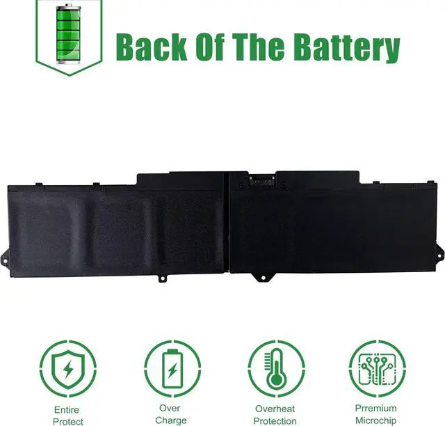 Alt view image 6 of 6 - 9JRV0 53XP7 053XP7 Laptop Battery Replacement for Dell Latitude 5521 5531 Precision 3561 3571 3581 3591 Series Notebook 05RGW 005RGW 11.4V 97Wh 8071mAh
