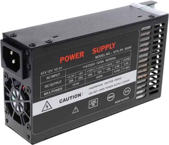 Main image of High Performances 600W Full Modulars Power Supply 1U Flexs ATXs PSUs for Desktop Computers 110 264V Metal Build