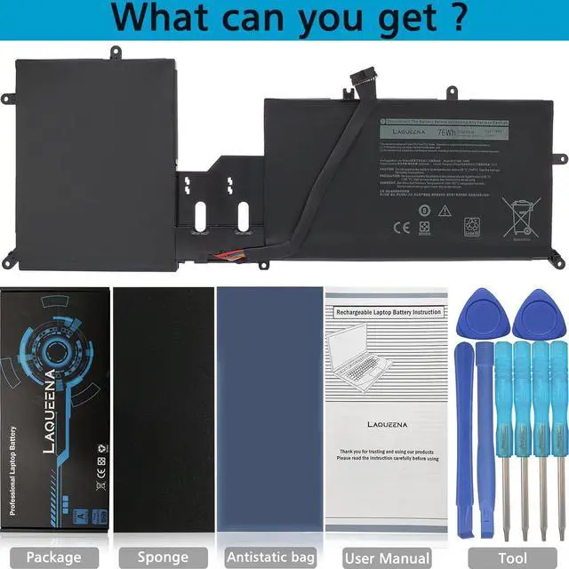 Alt view image 3 of 7 - Y9M6F Laptop Battery Compatible with Dell Alienware M15 R2 P87F Alienware M17 R2 P41E Series 0Y9M6F 8K84V 08K84V 11.4V 76Wh 6-Cell