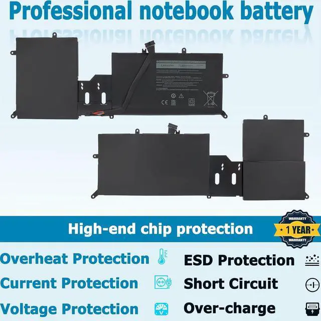 Alt view image 4 of 7 - Y9M6F Laptop Battery Compatible with Dell Alienware M15 R2 P87F Alienware M17 R2 P41E Series 0Y9M6F 8K84V 08K84V 11.4V 76Wh 6-Cell