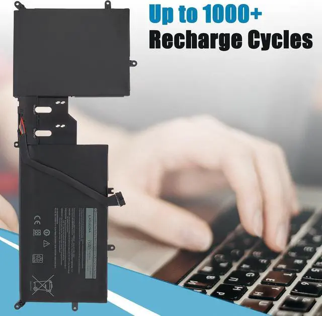 Alt view image 6 of 7 - Y9M6F Laptop Battery Compatible with Dell Alienware M15 R2 P87F Alienware M17 R2 P41E Series 0Y9M6F 8K84V 08K84V 11.4V 76Wh 6-Cell