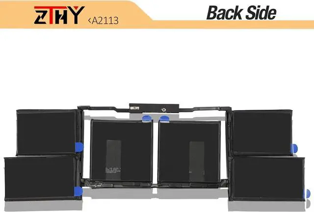 Alt view image 6 of 7 - ZTHY A2113 A2141 Laptop Battery Replacement for MacBook Pro 16 inch A2141 2019 2020 EMC 3347 MVVJ2 MVVK2 MVVL2 MVVM2 MVVJ2xx/A MVVK2xx/A MVVL2xx/A MVVM2xx/A 11.36V 99.8Wh