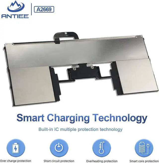 Alt view image 5 of 7 - ANTIEE A2669 A2681 Laptop Battery Replacement for MacBook AIR 13" M2 2022 A2681 661-26150 MLY33LL/A MLY43LL/A MLY13LL/A MLY23LL/A MLXX3LL/A MLXW3LL/A MLXY3LL/A MLY03LL/A Series Notebook 11.54V 52.6Wh