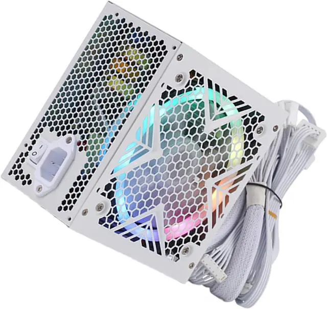 Alt view image 4 of 7 - Computer Power Unit with Quiet 12CM Fan Color Lights Hydraulics Bearing Enhances Cooling PC Power Supply 650W-850W