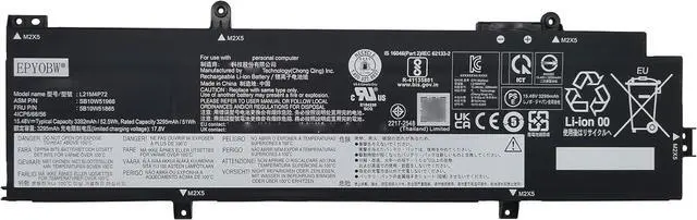Main image of L21M4P72 Laptop Battery 52.5Wh Compatible with Lenovo ThinkPad T14 Gen 3 / P14s Gen 3 / ThinkPad T14 Gen 4 / P14s Gen 4 Series L21M4P71 L21L4P71 L21C4P71 L21D4P71 L21L3P71 L21M3P71 L21C3P71