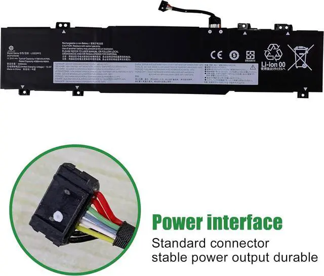 Alt view image 3 of 5 - L22D3PF2 Laptop Battery Replacement for Lenovo V14 V15 G4 AMN IdeaPad Slim 3 14AMN8 14IAH8 14IAN8 15IAN8 15IRH8 15IRU8 16IAH8 Series SB11K09308 L22B3PF2 L22M3PF2 L22X3PF2 L22C3PF2 11.31V 47Wh