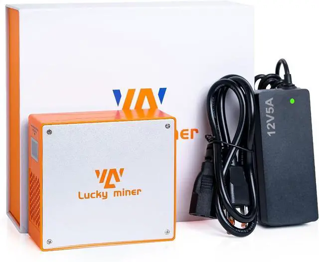 Alt view image 6 of 6 - Litecoin, Dogecoin Miner Lucky Miner LG07 Scrypt Algorithm ASIC Miner 11MH/S 2.4GHz WiFi or Hotspot Quiet Include PSU, Crypto Mining Machine for Home UseOrange