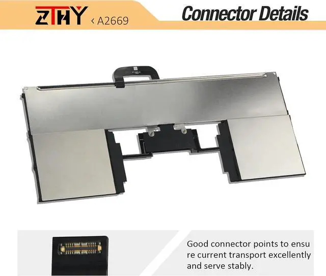 Alt view image 4 of 7 - ZTHY A2669 A2681 Laptop Battery Replacement for MacBook AIR 13" M2 2022 A2681 (EMC 4074) 661-26150 MLY23LL/A MLXX3LL/A MLXW3LL/A MLXY3LL/A MLY03LL/A MLY43LL/A MLY33LL/A MLY13LL/A Series 11.54V 52.6Wh