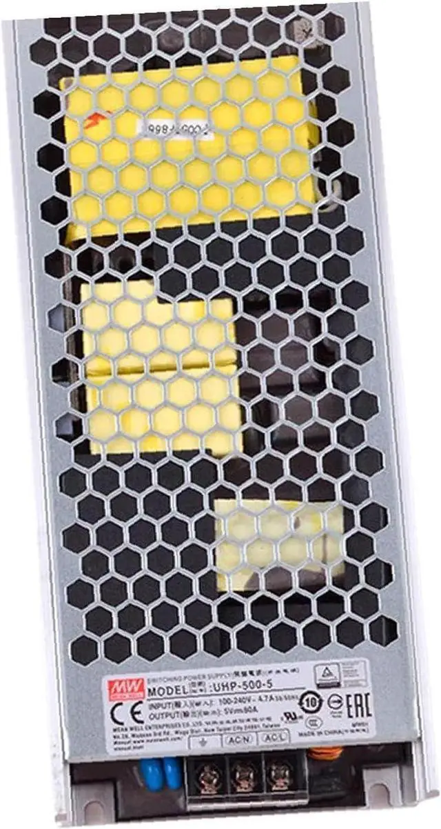 Alt view image 2 of 4 - UHP-500-5 Compact Fanless 400W 80A 5V Industrial Power Supply, up to 90% Efficiency, Wide -22°F to 158°F Temp, 16,400ft Altitude, UL/CE/TUV Certified