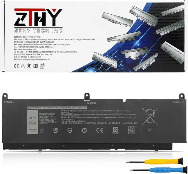 Main image of ZTHY 95Wh PKWVM Laptop Battery Replacement for Dell Precision 7550 7560 7750 7760 Mobile Workstation P44E P93F P44E001 P44E002 P93F001 P93F002 C903V CR72X 17C06 0CR72X 0447VR 068N03 453-BBCQ 11.4V