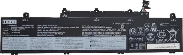 Main image of L19D3PD5 Battery 45Wh Replacement for Lenovo ThinkPad E14 Gen2 Gen3 Gen4 / E15 Gen2 Gen3 Gen4 Series 5B10X02594 SB10X02605 5B11N56340 L19C3PD5 L19L3PD5 L19M3PD5 L20C3PD4 L20D3PD4 L20M3PD4 11.1V