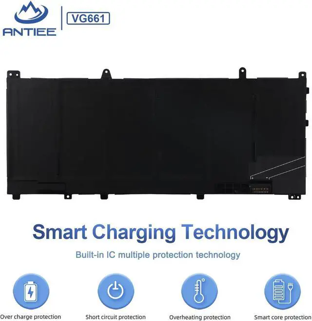 Alt view image 5 of 7 - ANTIEE VG661 Laptop Battery Replacement for Dell Alienware X14 R1 Alienware X14 R2 Series Notebook 0GD3C9 GD3C9 0V4N84 V4N84 31CP5/46/95-2 11.4V / 80.5Wh / 6709mAh