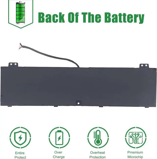 Alt view image 5 of 5 - AP21B7Q Laptop Battery Replacement for Acer Predator Triton 300 SE PT314 51S 51NZ 52ML 52X6 552L 55FA 56RF 57U9 57YJ 599S 70CS 70D6 70Q6 715F 71DD 71K0 71UP 71UU 71YP Series 15.48V 76Wh