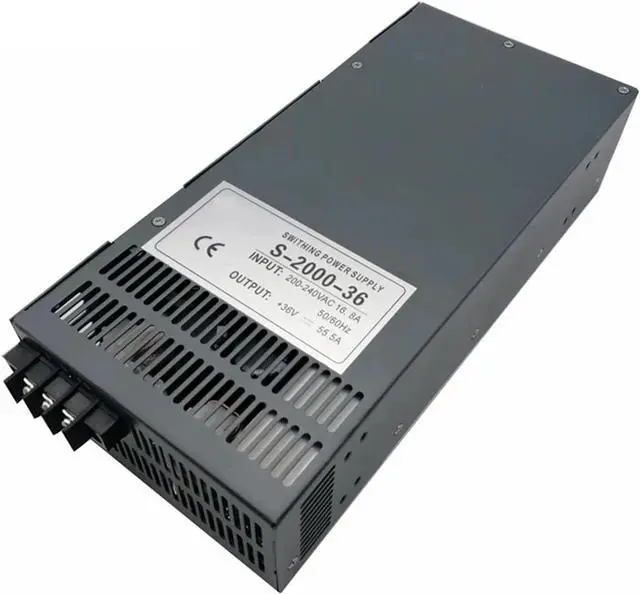 Alt view image 5 of 6 - 2000W Universal Regulated Switching Power Supply Adjustable Output 15V 24V 36V 48V 60V 72V 80V 90V Switching Power Supply Transformer Driver for RV, Car, Computer, Lab(0-36V 55A)