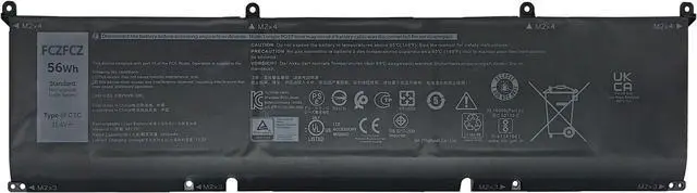 Main image of 8FCTC Battery 56Wh Replacement for Dell Alienware M15 R3 R4 R5 R6 R7 M17 R3 R4 Precision 5550 5560 5570 XPS 15 9500 9510 9520 G15 5510 5520 Inspiron 7510 5620 7610 Vostro 7510 7620 Series 69KF2
