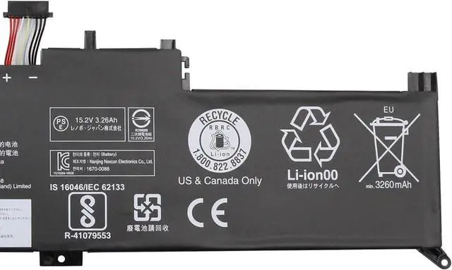 Alt view image 3 of 5 - 01AV432 Laptop Battery 51Wh 3360mAh 4-Cell Compatible with Lenovo ThinkPad Yoga 370 20JH 20JJ / ThinkPad X380 Yoga 20LH 20LJ Series SB10K97589 01AV434 SB10K97591 01AV433 SB10K97590