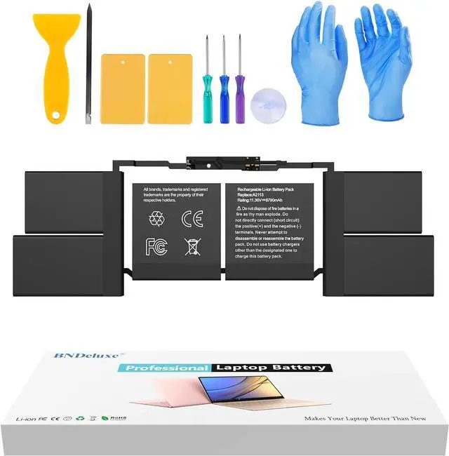 Main image of A2141 Battery Replacement A2113 Battery for MacBook Pro 16 Inch A2141 2020 2019 Year EMC 3347 fits MVVL2 MVVL2LL/A MVVM2 MVVM2LL/A MVVJ2 MVVJ2LL/A MVVK2 MVVK2LL/A 99.8Wh 8790mAh 11.36V