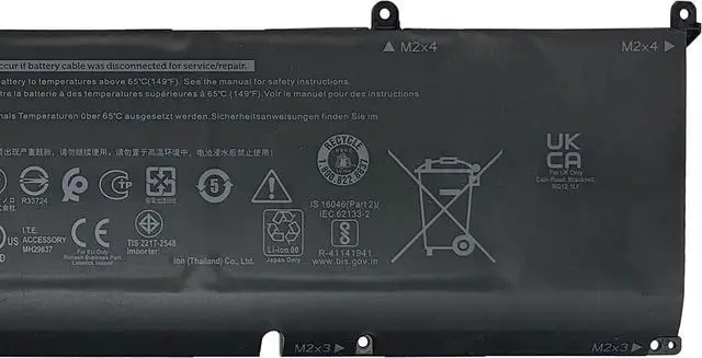 Alt view image 3 of 5 - 8FCTC Battery 56Wh Replacement for Dell Alienware M15 R3 R4 R5 R6 R7 M17 R3 R4 Precision 5550 5560 5570 XPS 15 9500 9510 9520 G15 5510 5520 Inspiron 7510 5620 7610 Vostro 7510 7620 Series 69KF2