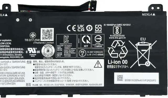 Alt view image 3 of 5 - L22M4PA1 Laptop Battery 71Wh 4623mAh 4-Cell 15.36V Compatible with Lenovo Yoga 7 14IRL8 14ARP8 16IRL8 16ARP8 / Yoga 7 2-in-1 14IML9 14AHP9 16IML9 16AHP9 Series 5B11K38966 L22C4PA1 L22D4PA1