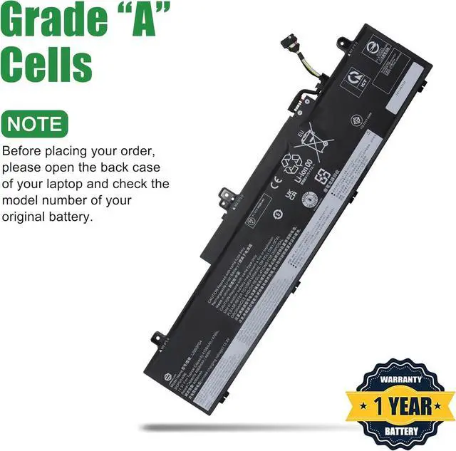 Alt view image 4 of 6 - L22B3PG4 Laptop Battery Replacement for Lenovo ThinkPad E14 Gen 5 2023 Gen 6 2024 E16 Gen 1 2023 Gen 2 2024 Series SB11K63026 5B11K63022 SB11N46023 L22X3PG4 L22M3PG4 L22D3PG4 11.31V 47Wh