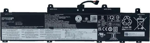 Main image of L21M3PG1 Laptop Battery 42Wh 3-Cell Compatible with Lenovo ThinkPad L14 Gen 3 / ThinkPad L15 Gen 3 Series L21L3PG1 L21C3PG1 L21D3PG1