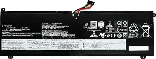 Main image of L21M4PE1 Laptop Battery 99.99Wh 6443mAh 4-Cell 15.52V Compatible with Lenovo Legion S7 16IAH7 82TF / Legion S7 16ARHA7 82UG / Yoga 7 16IAH7 82UF Series L21C4PE1 L21B4PE1