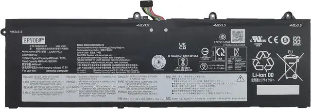 Main image of L20M4PD3 L20L4PD3 Laptop Battery 71Wh 4-Cell 15.36V Compatible with Lenovo Legion S7-15ACH6 / Legion S7-16IAH7 / Legion S7-16ARHA7 / ThinkBook 16p G2 ACH/ThinkBook 16p G3 ARH Series