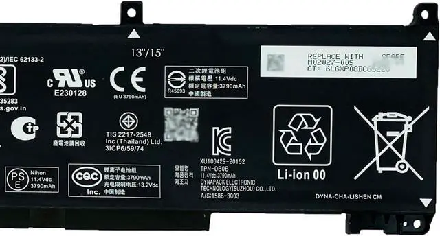 Alt view image 4 of 6 - RH03XL Laptop Battery 45Wh Compatible with HP ProBook 430 440 445 450 455 G8 G9 G10 ProBook 630 640 650 G8 / EliteBook 630 640 645 650 655 G9 G10 Series HSTNN-OB1T HSTNN-IB9P HSTNN-IB9Q