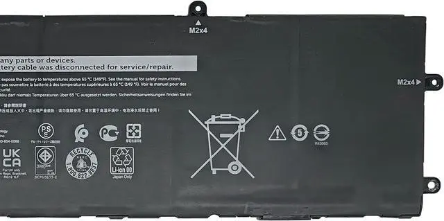 Alt view image 3 of 5 - DWVRR Battery Replacement for Dell Alienware x15 R1 / Alienware x15 R2 / Alienware x17 R1 / Alienware x17 R2 / Inspiron 16 7620 2-in-1 Series 817GN 0017GN 0NR6MH 11.4V 87Wh 7250mAh 6-Cell