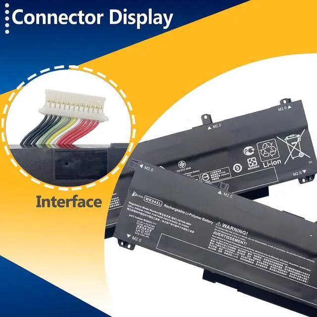 Alt view image 3 of 7 - WK04XL 70.07Wh Battery Replacement for HP Victus 16-E 16-D 16-E0194NW 16-E0029UR 16-E0005UA 16-D0001UR 16-D0023DX OMEN 16-B 16-C 16-B1000NS 16-C0001NU Series HSTNN-IB9V HSTNN-OB2 HSTNN-WB0B 15.4V