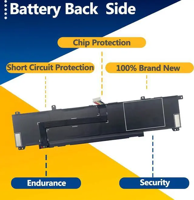 Alt view image 4 of 7 - WK04XL 70.07Wh Battery Replacement for HP Victus 16-E 16-D 16-E0194NW 16-E0029UR 16-E0005UA 16-D0001UR 16-D0023DX OMEN 16-B 16-C 16-B1000NS 16-C0001NU Series HSTNN-IB9V HSTNN-OB2 HSTNN-WB0B 15.4V