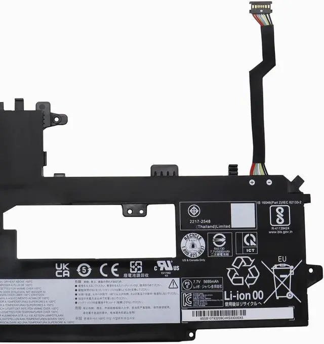 Alt view image 3 of 5 - L19C4P73 Laptop Battery 44.5Wh 5820mAh 4-Cell 7.7V Compatible with Lenovo Thinkpad X1 Titanium 20QA 20QB Series Notebook L19M4P73 SB10T83209 5B10W13966 SB10T83208 5B10W13965