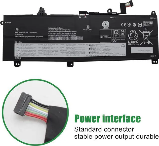 Alt view image 3 of 6 - L22M4PE1 Laptop Battery Replacement for Lenovo ThinkBook 16 G6 ABP IRL G7 ARP IML G8 IRL Series SB11N47477 5B11L93199 SB11N47477 5B11N47479 L22D4PE1 SB11L93198 5B11L93201 15.36V 71Wh