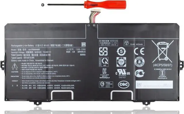 Main image of AA-PBMN4MR 62.1Wh Laptop Battery for Samsung Galaxy Book Pro 360 NP930XDB NP935XDB NP930XED NP930QDB NP930QED NP950QED NP934QED-KA1DE NT930QED-K71A NP940XFG NP930XDB-KD1US NP935XDB-KC2DE
