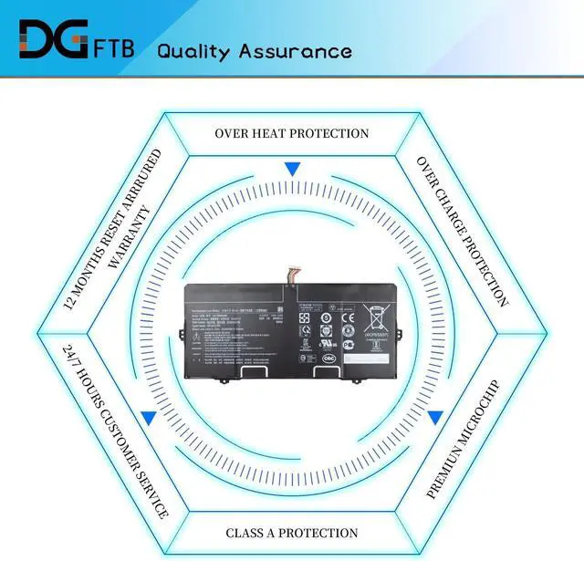 Alt view image 6 of 7 - AA-PBMN4MR 62.1Wh Laptop Battery for Samsung Galaxy Book Pro 360 NP930XDB NP935XDB NP930XED NP930QDB NP930QED NP950QED NP934QED-KA1DE NT930QED-K71A NP940XFG NP930XDB-KD1US NP935XDB-KC2DE
