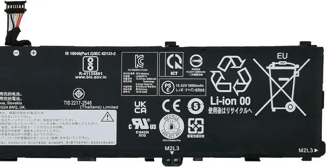 Alt view image 3 of 5 - L20M4P75 L20D4P75 Laptop Battery 90.1Wh 15.52V Compatible with Lenovo ThinkPad P1 Gen 4 / ThinkPad P1 Gen 5 / ThinkPad P1 Gen 6 / ThinkPad X1 Extreme 4th Gen/ThinkPad X1 Extreme Gen 5 Series