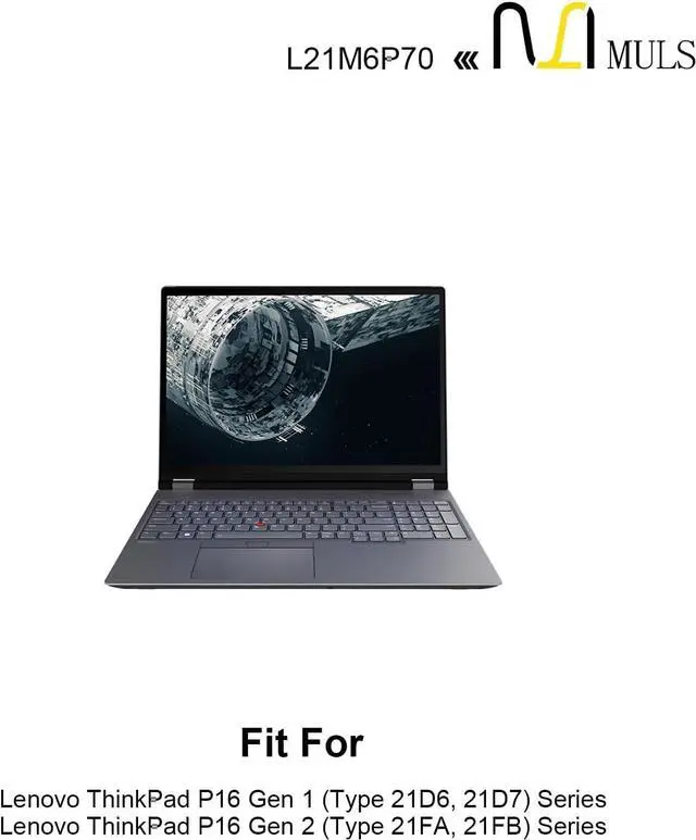 Alt view image 3 of 7 - MULS L21M6P70 SB10W51994 Laptop Battery Replacement for Lenovo ThinkPad P16 Gen 1 Gen 2 Series 5B10W51893 L21L6P70 SB10W51995 5B10W51894 94Wh 8120mAh 6-Cell