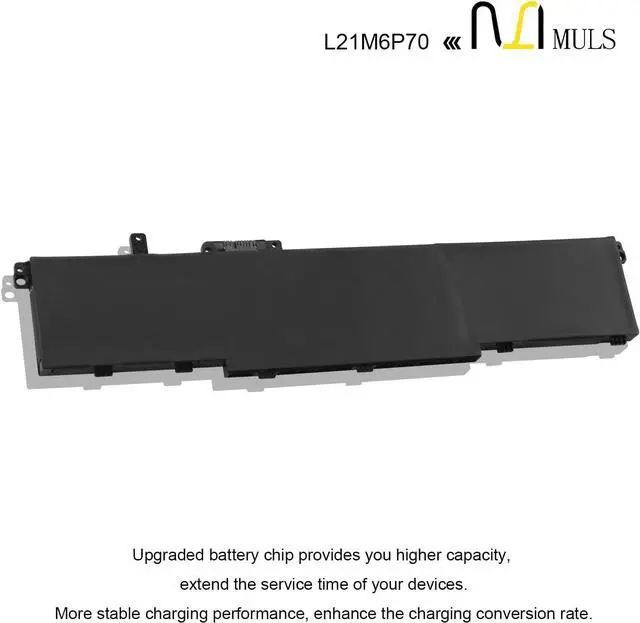 Alt view image 5 of 7 - MULS L21M6P70 SB10W51994 Laptop Battery Replacement for Lenovo ThinkPad P16 Gen 1 Gen 2 Series 5B10W51893 L21L6P70 SB10W51995 5B10W51894 94Wh 8120mAh 6-Cell