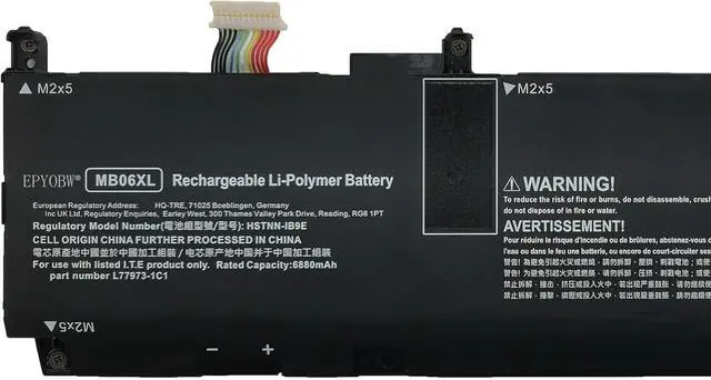 Alt view image 2 of 5 - MB06XL Laptop Battery 83Wh Compatible with HP ZBook Studio G7 G8 Mobile Workstation/ZBook Power 16 G11 / ZBook Create G7 / ZBook Create 15.6 G8 Series HSTNN-IB9E L78553-005 L77973-1C1