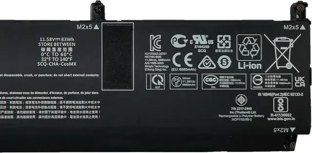 Alt view image 3 of 5 - MB06XL Laptop Battery 83Wh Compatible with HP ZBook Studio G7 G8 Mobile Workstation/ZBook Power 16 G11 / ZBook Create G7 / ZBook Create 15.6 G8 Series HSTNN-IB9E L78553-005 L77973-1C1