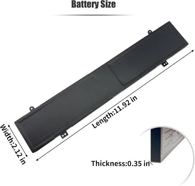 Alt view image 6 of 7 - 90Wh C41N2109 Laptop Battery Compatible with ASUS ROG Flow X16 GV601RE-M5057X NR2203RM GV601RM GV601RW-M5110X NR2203RW GV601VI GV601VU Strix G614JI G614JU G634JY R3U1 2022 Zephyrus G16 GU604VZ