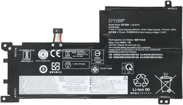 Main image of L19L3PF2 Laptop Battery 57Wh 3-Cell Compatible with Lenovo IdeaPad 5-15IIL05 5-15ARE05 5-15ITL05 5-15ALC05 5-15IAL7 5-15ABA7 Series L19M3PF6 L19C3PF5
