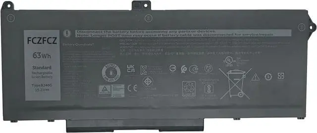 Main image of RJ40G Battery 63Wh Replacement for Dell Latitude 14 5420 Latitude 15 5520 Precision 15 3560 3H45Y Series Laptop 01K2CF 075X16 WY9DX P137G P137G001 P104F P104F001 0WK3F1 0M3KCN 005R42 15.2V