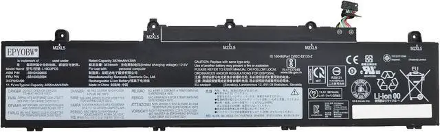 Main image of L19D3PD5 Laptop Battery 45Wh Compatible with Lenovo ThinkPad E14 Gen 2 / E14 Gen 3 / E14 Gen 4 / E15 Gen 2 / E15 Gen 3 / E15 Gen 4 Series L19C3PD5 L19M3PD5 L19L3PD5 L20M3PD4 L20C3PD4 L20D3PD4