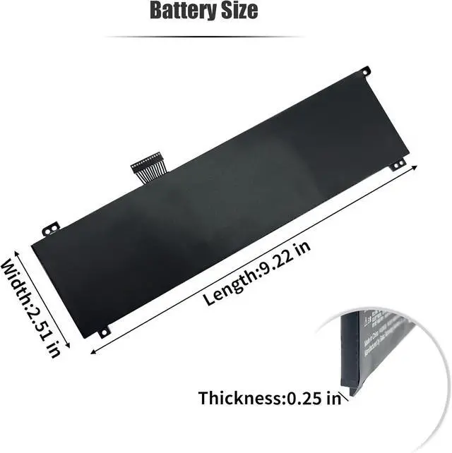 Alt view image 6 of 7 - 53Wh PHID1-00-15-3S1P-0 Laptop Battery Compatible with Mechrevo F1 Schenker Vision 14 Adata XPG Xenia 14 Tuxedo InfinityBook Pro 14 Gen 6/7 Notebook [11.61V 4570mAh 3-Cell]
