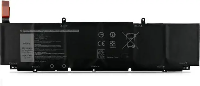 Main image of XG4K6 P92F P92F001 P92F002 P92F003 01RR3 001RR3 F8CPG 0F8CPG 5XJ6R KVPMY 0YY3V KRDHV Laptop Battery Replacement for Dell XPS 17 9700 9710 9720 9730 / Precision 5750 5760 5770 Series(11.4V 97Wh)