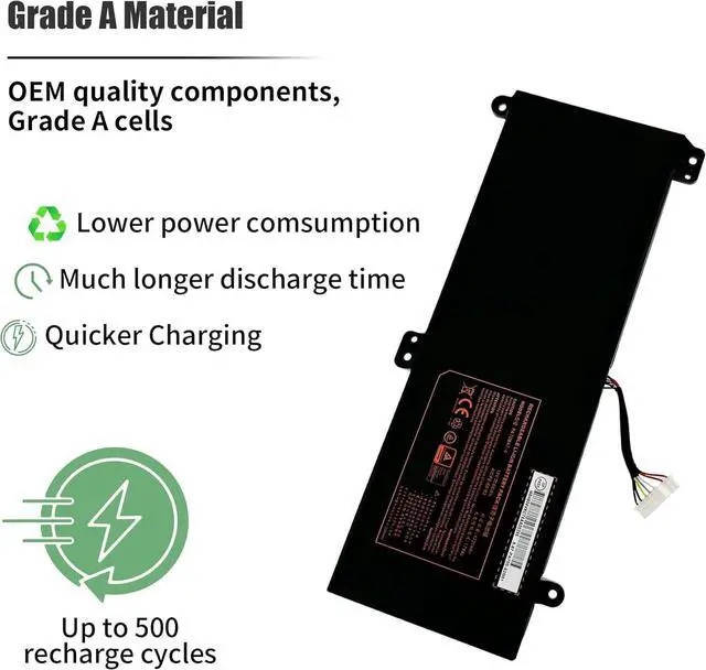 Alt view image 4 of 7 - 66Wh PA70BAT-4 Laptop Battery Compatible with CLEVO PA70HP6-G PA70HS-G PA71HP6-G PA71HS-G Schenker Technologies XMG Pro 17 WOOKING S17 Pro-8U HASEE G97E KINGBOOK G97E G99E