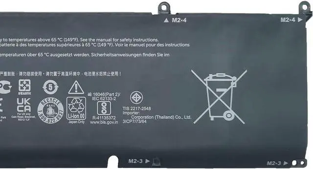 Alt view image 3 of 5 - 8FCTC Laptop Battery 56Wh 11.4V Compatible with Dell Alienware M15 R3 M15 R4 M15 R5 M15 R6 M15 R7 M16 R1 M17 R3 M17 R4 / XPS 9500 9510 / Inspiron 7510 5620 7610 Series 69KF2 08FCTC 70N2F