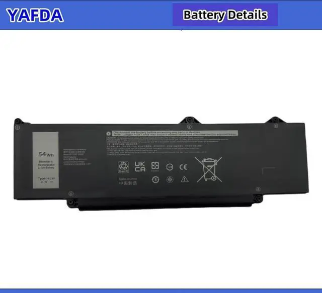 Alt view image 2 of 4 - R73TC DR02P New Laptop Battery Replacement for Dell Latitude 5440 5450 5540 5550 / Precision 3480 3490 3580 3590 Series DRO2P 803W6 0803W6 2X1V9 02X1V9