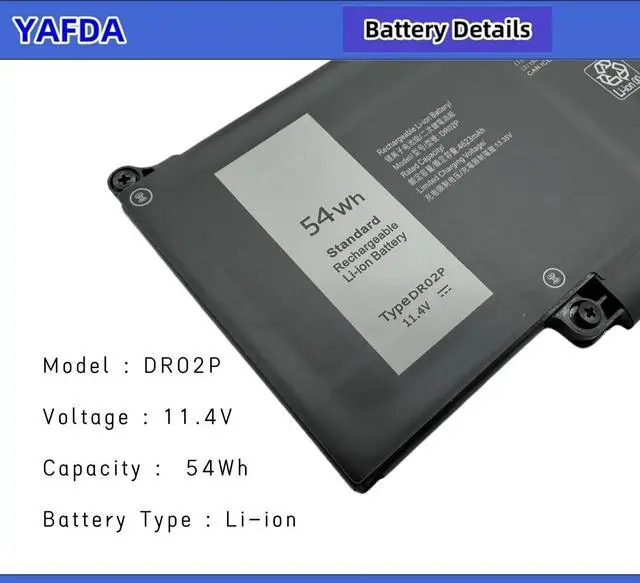 Alt view image 4 of 4 - R73TC DR02P New Laptop Battery Replacement for Dell Latitude 5440 5450 5540 5550 / Precision 3480 3490 3580 3590 Series DRO2P 803W6 0803W6 2X1V9 02X1V9